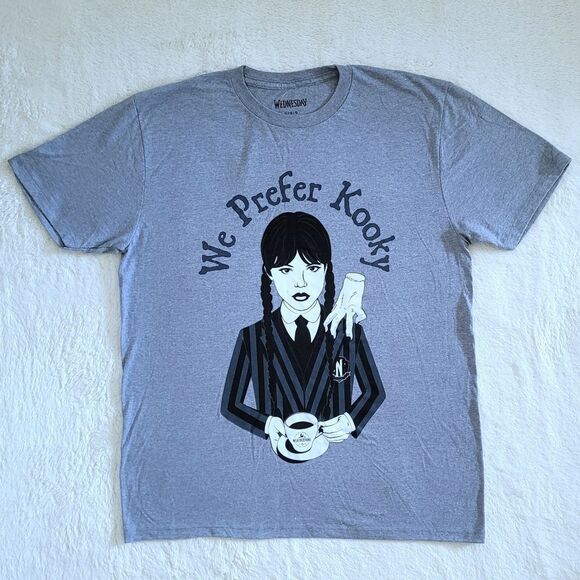 Mad Engine Global LLC Other - Mad😡 Engine Global🌎 LLC Wednesday Addams "We Prefer Kooky" Graphic Tee👕